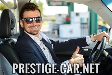 Prestige car driver